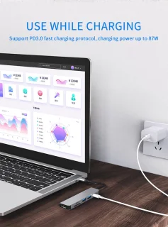 Ferfito Aluminium 6-in-1 USB-C Hub
