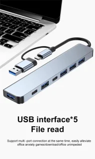Ferfito Aluminium 7-in-1 USB-C Hub