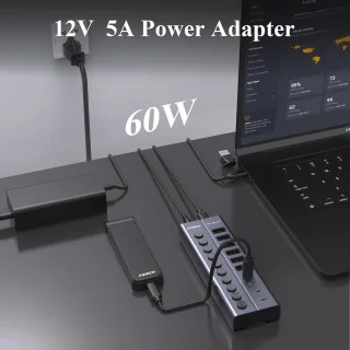 FIDECO 10-poorts USB-hub