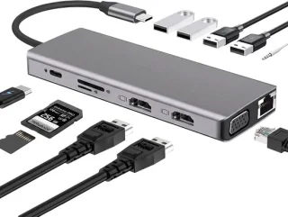 Fokelyi 12-in-1 docking station laptop