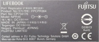 Fujitsu CP734176 FPCPR364 Dockingstation