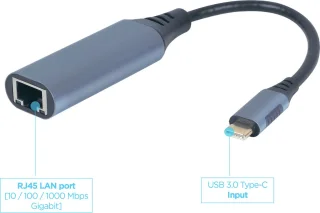 Gembird A-USB3C-LAN-01 USB Type-C Hub