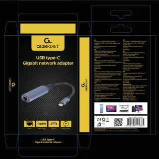 Gembird A-USB3C-LAN-01 USB Type-C Hub