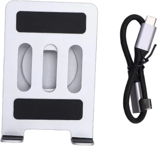 Generic tablet docking station 8-in-1 type-c hub aluminium grijs