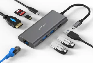 GREYTECH USB-C docking station Spacegrey