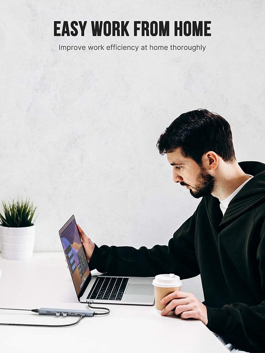 GREYTECH USB C HUB 8-in-1 Spacegrijs