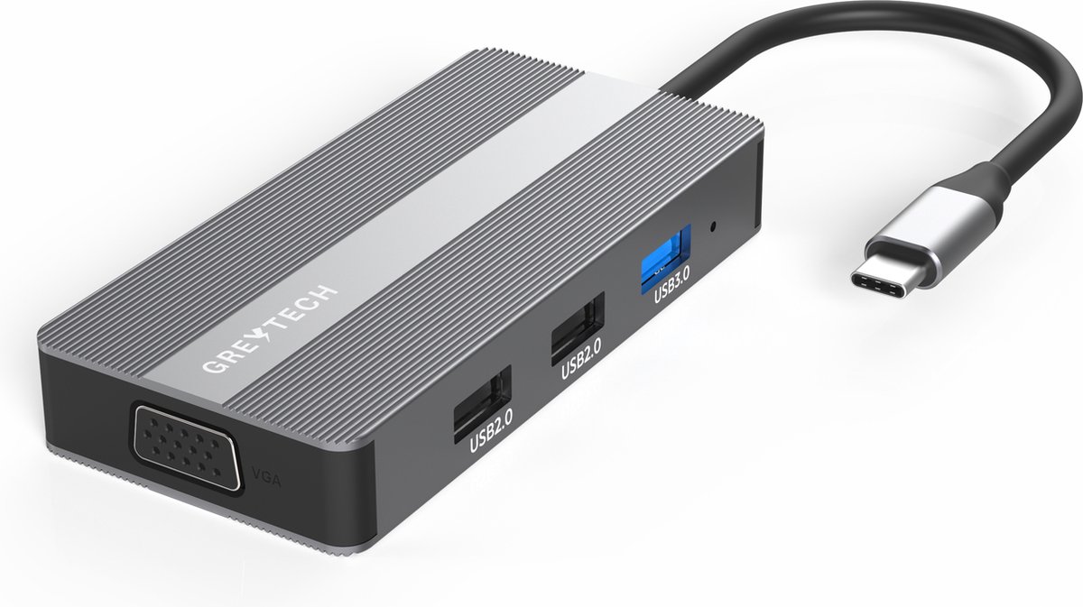 Greytech USB-C Laptop Docking Station SpaceGray