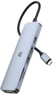 Hopday USB-C hub 6-in-1 voor MacBook Air/Pro