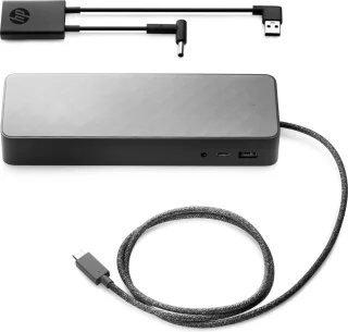 HP Dock Adapter 4.5mm & USB Type-A Zwart