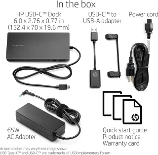 HP Elite USB-C Docking Station G2 Zwart