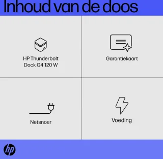HP G4 Laptop Docking Station Thunderbolt USB-C 120W