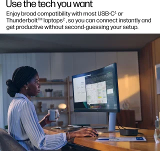 Wat vinden we goed aan de HP G6 USB‑C Dockingstation - Zwart