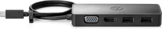 HP Travel Hub dockingstation zwart