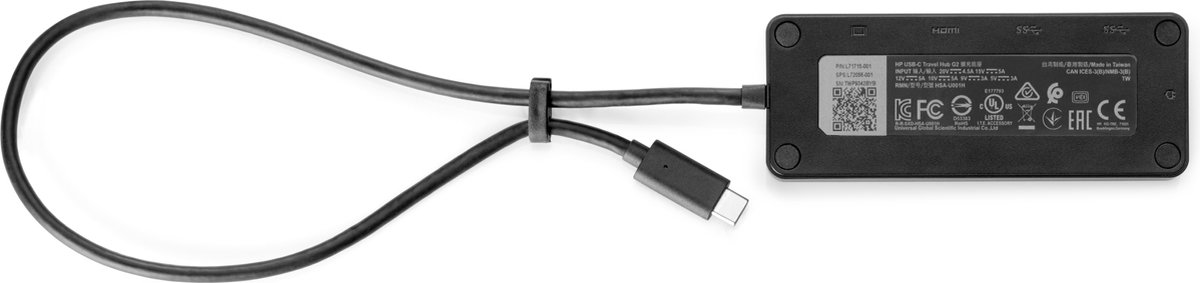 HP Travel Hub dockingstation zwart