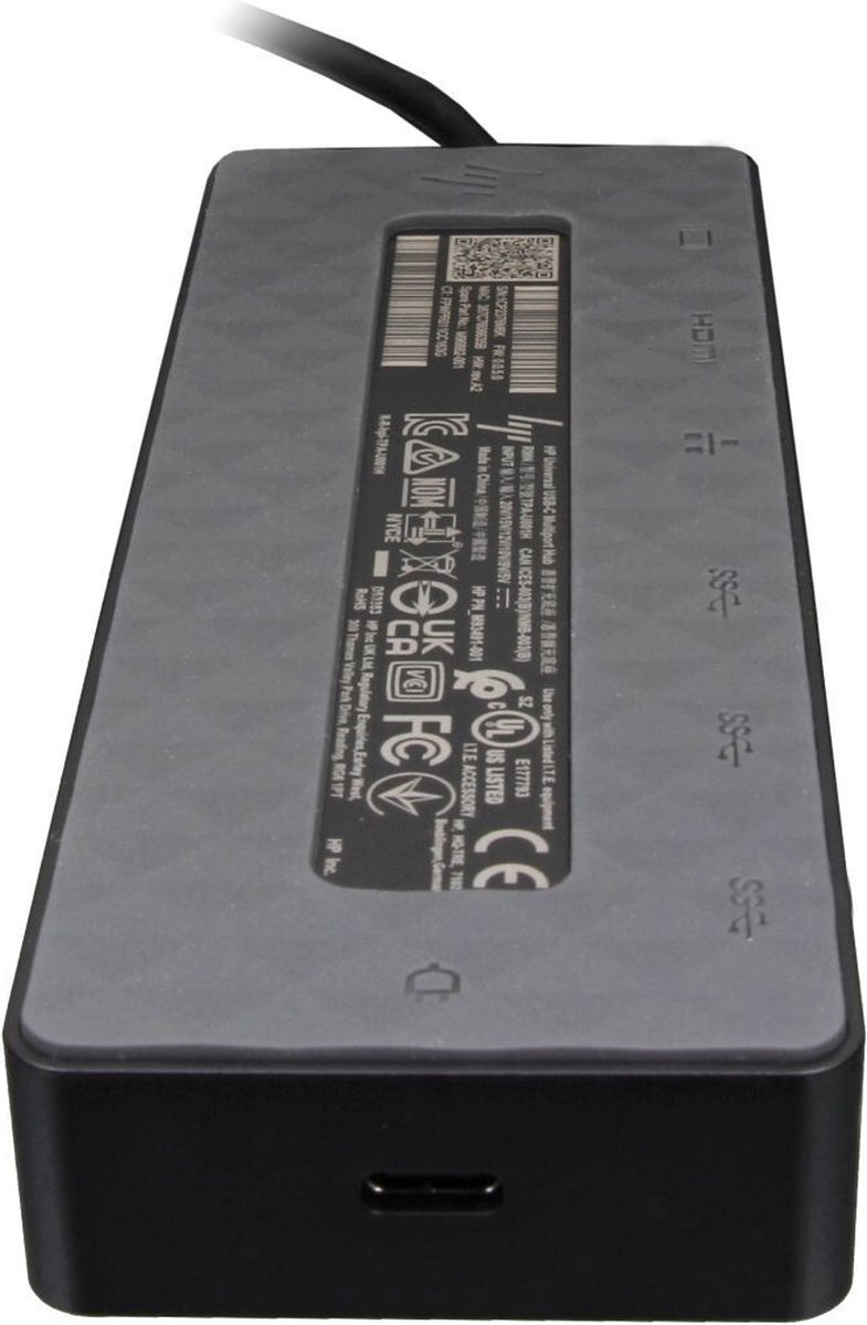HP Universal USB-C Multiport Hub Docking Station M93491-001