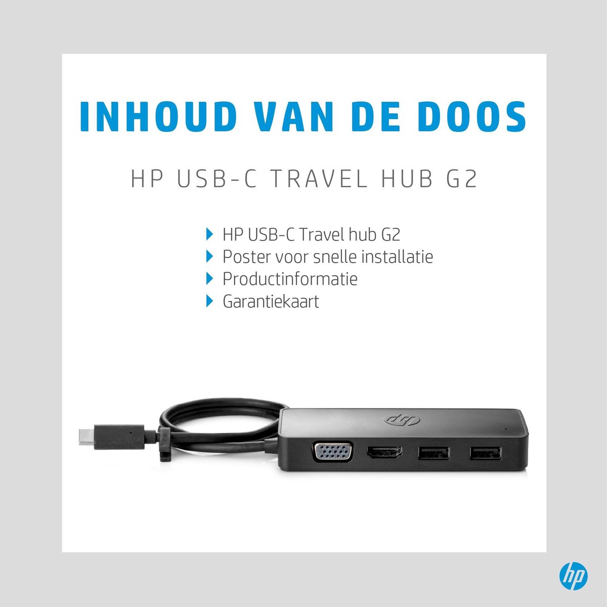 HP USB-C Travel Hub G2 Dockingstation Universeel