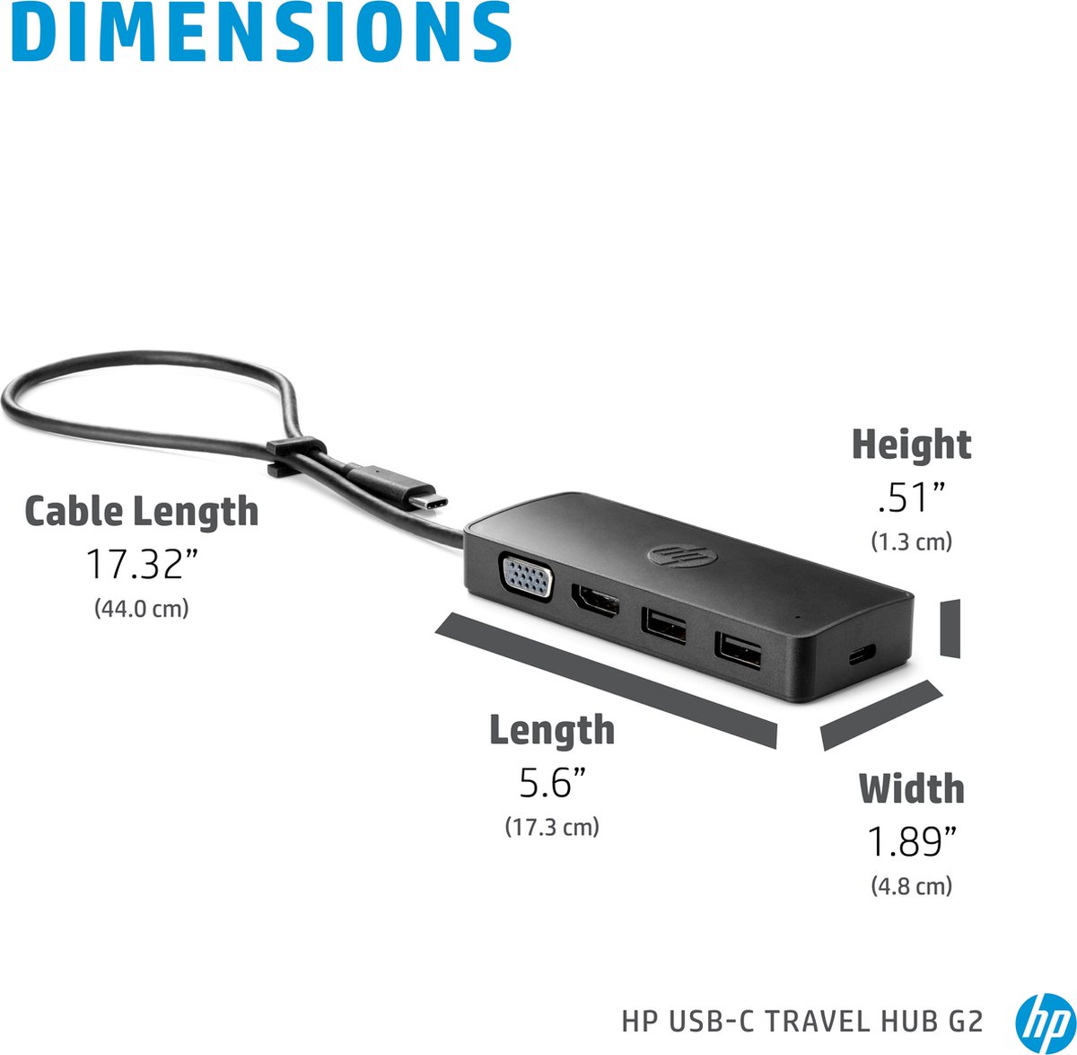 HP USB-C Travel Hub G2 Dockingstation Universeel