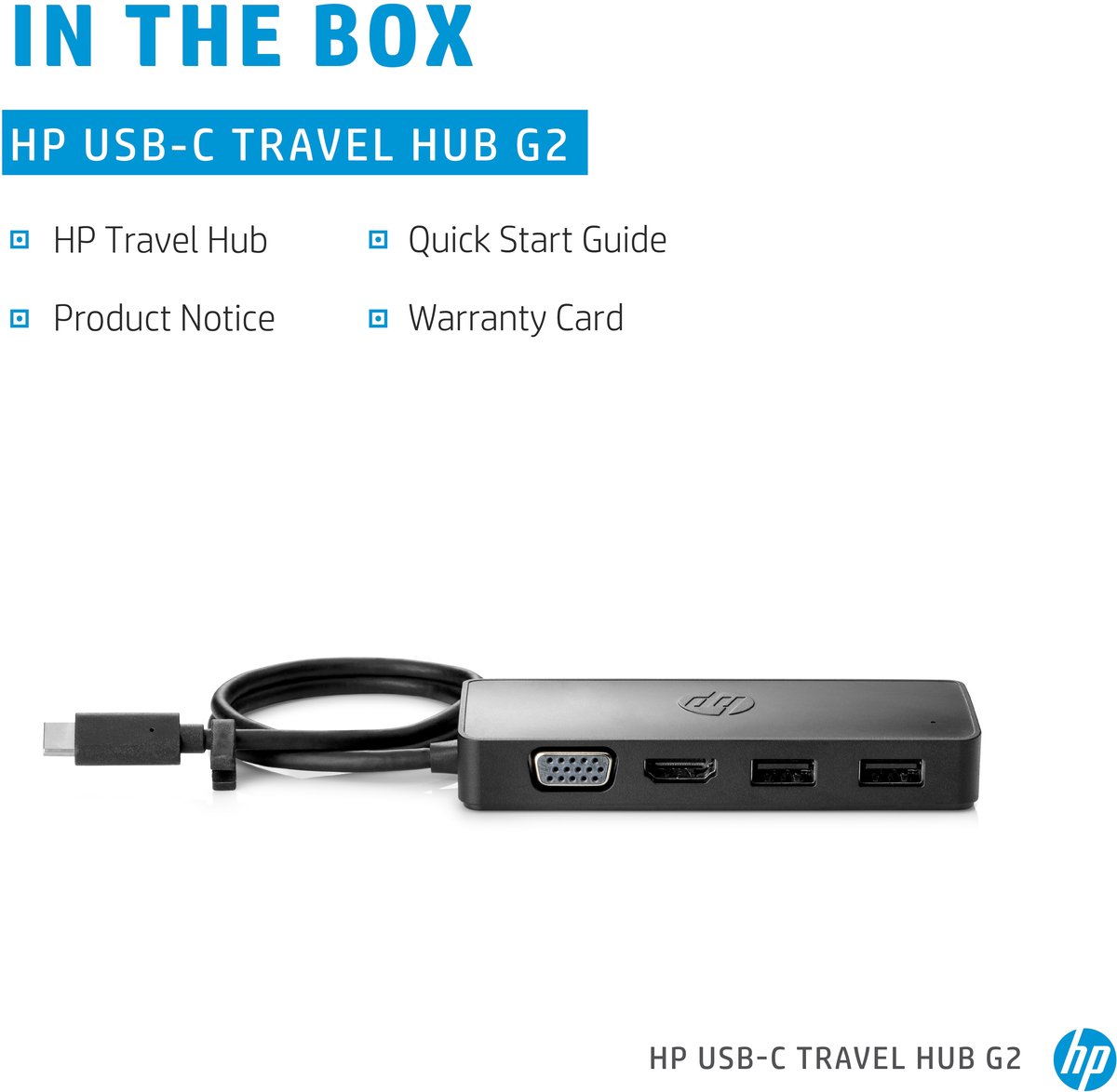 HP USB-C Travel Hub G2 Dockingstation Universeel