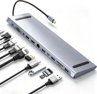 Hub docking station type C adapter