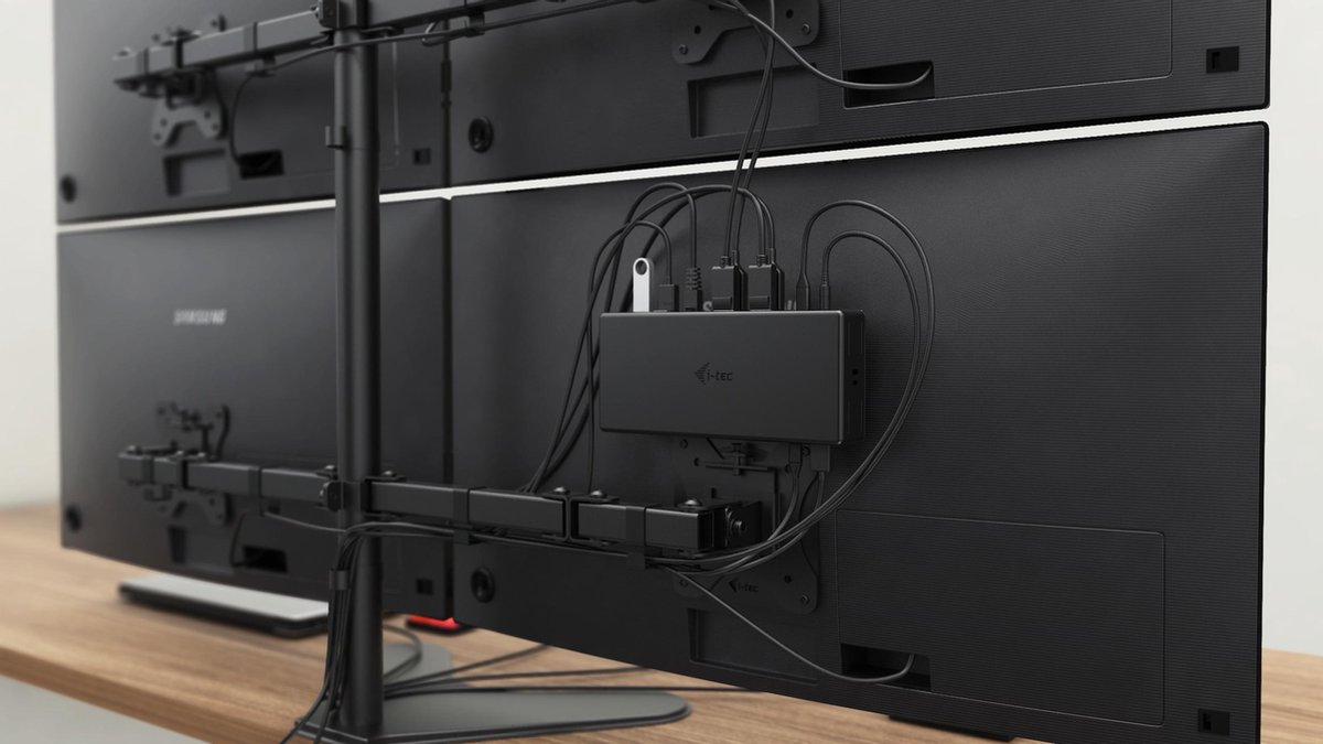 i-Tec C31QUATTRODOCKPD USB Hub Black