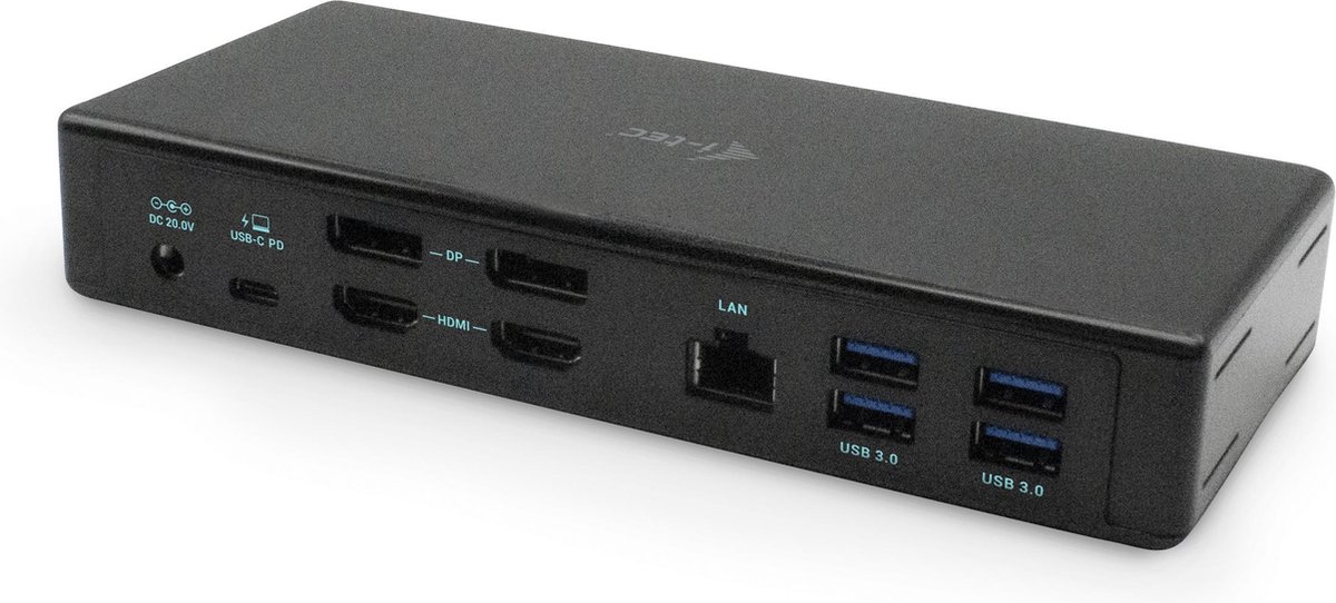 i-Tec C31QUATTRODOCKPD USB Hub Black