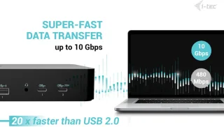 i-tec CAINTGDUAL4KDOCPDIT USB-C Laptop Dock