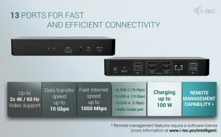 i-tec CAINTGDUAL4KDOCPDIT USB-C Laptop Dock