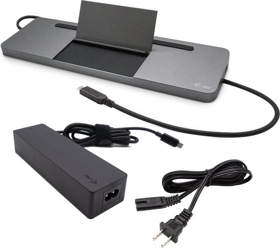 i-tec Metal SB-C 4K 3x Display Docking Station PD85W + Universal Charger 100W