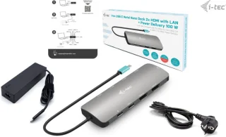i-tec Metal USB-C Nano Dual Display Docking Station