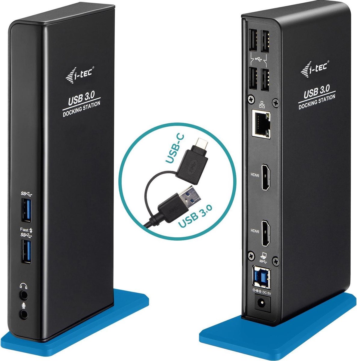 I-Tec Universeel USB-C Docking Station 6x USB HDMI Ethernet