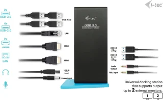 I-Tec Universeel USB-C Docking Station 6x USB HDMI Ethernet