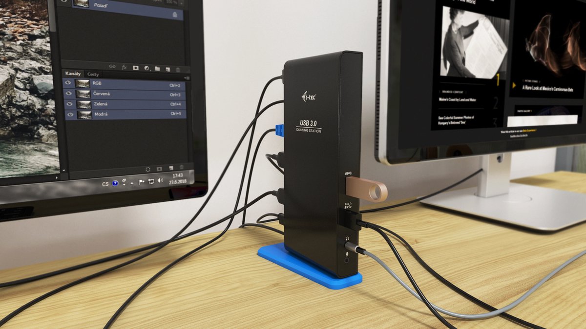 I-Tec Universeel USB-C Docking Station 6x USB HDMI Ethernet