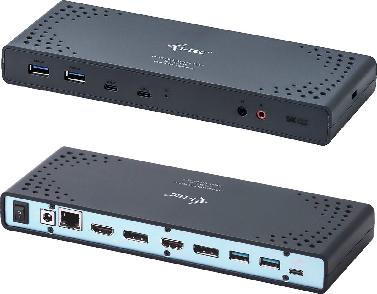 i-tec Universeel USB-C Docking Station met HDMI, DisplayPort en Ethernet