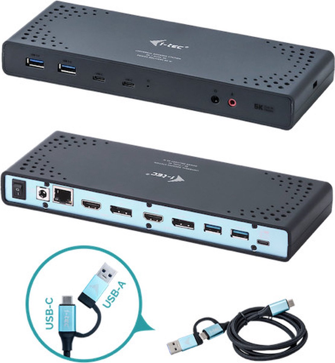 i-tec Universeel USB-C Docking Station met HDMI, DisplayPort en Ethernet
