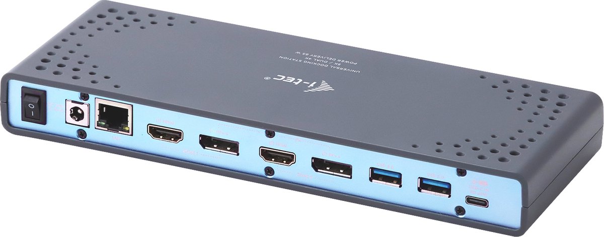i-tec Universeel USB-C Docking Station met HDMI, DisplayPort en Ethernet