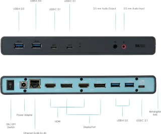 i-tec Universeel USB-C Docking Station met HDMI, DisplayPort en Ethernet
