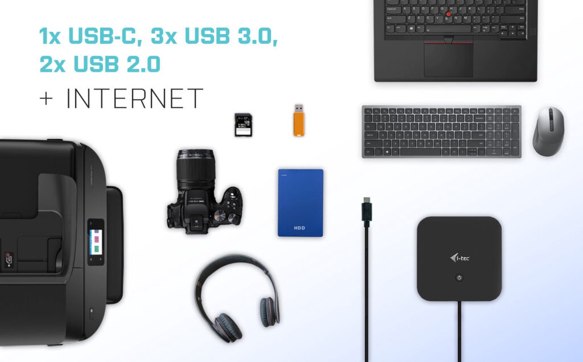I-tec USB-C Compact Docking Station HDMI DP 100W