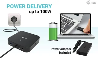 I-tec USB-C Compact Docking Station HDMI DP 100W