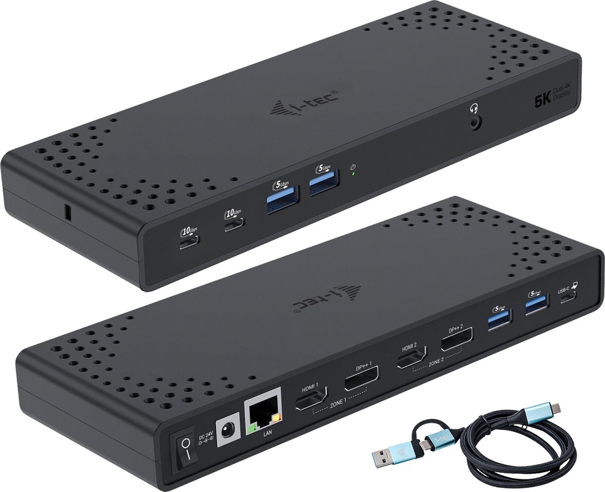 I-tec USB-C Docking Station Dual 4K HDMI & DisplayPort