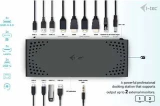 I-tec USB-C Docking Station Dual 4K HDMI & DisplayPort