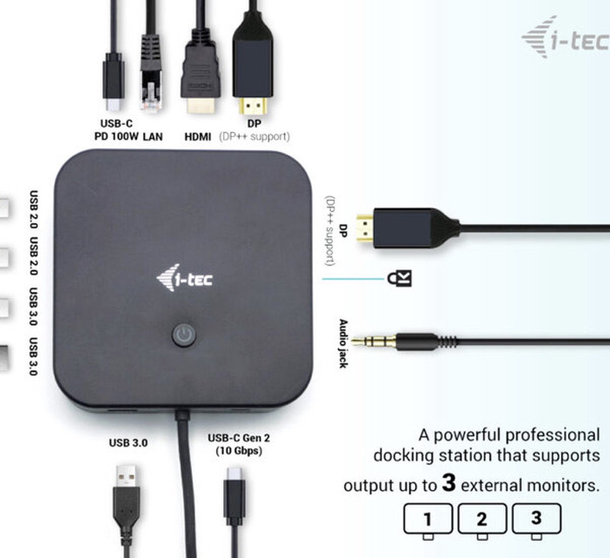 i-Tec USB-C Docking Station HDMI Dual DP