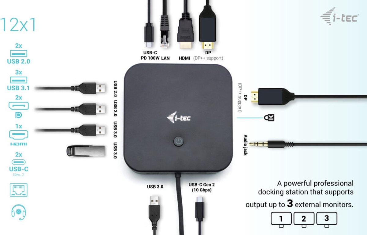 i-Tec USB-C Docking Station HDMI Dual DP