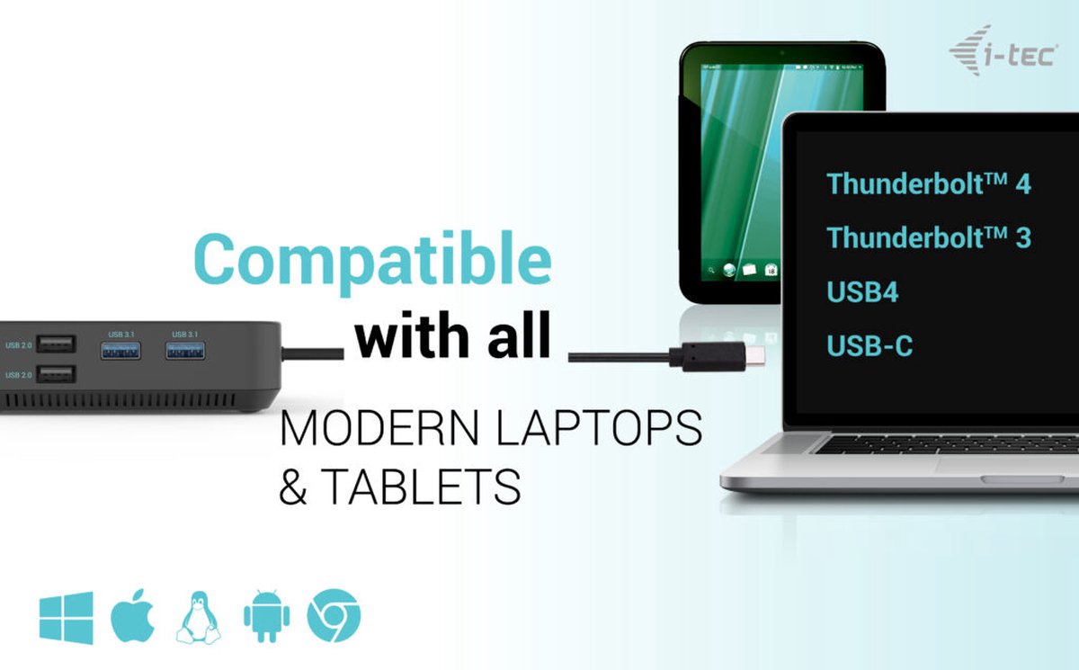 i-Tec USB-C Docking Station HDMI Dual DP