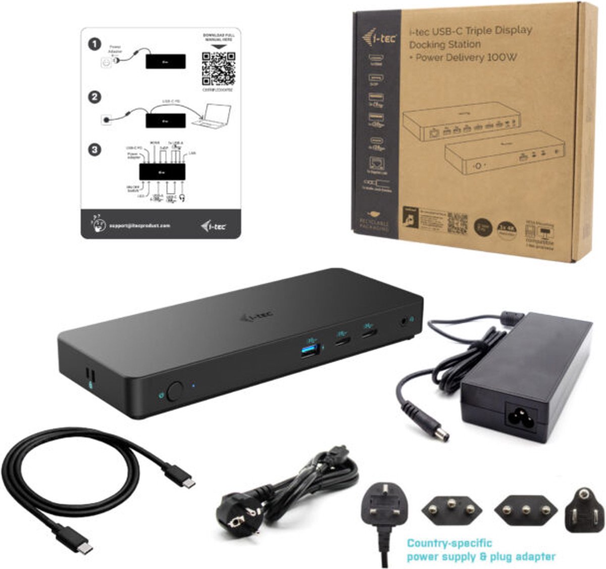 i-Tec USB-C Docking Station Pro Triple Video