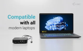 i-tec USB-C Dual HDMI Docking Station & Universal Charger