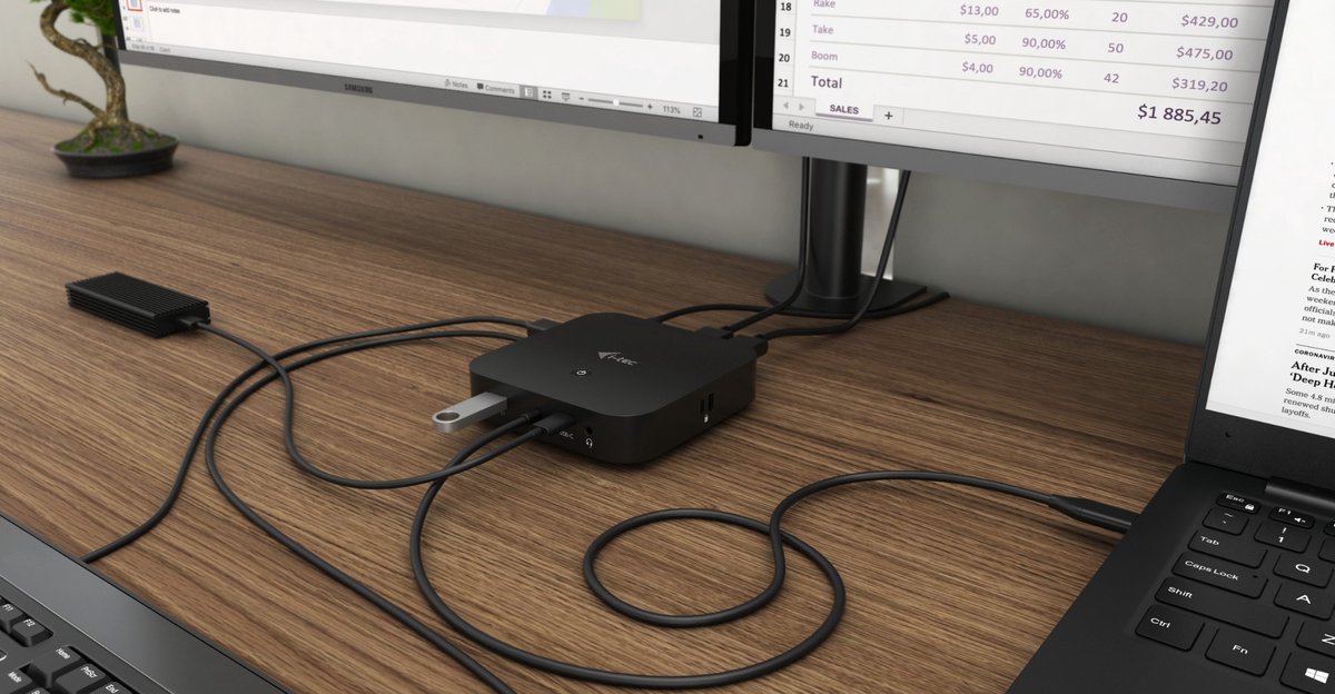 i-tec USB-C HDMI DisplayPort Docking Station