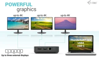 i-Tec USB-C HDMI Dual DP Docking Station 100W
