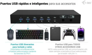 i-tec USB-C KVM Dock PRO (3-host)