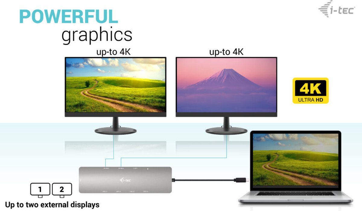 i-tec USB-C Metal Nano 2x Display Docking Station