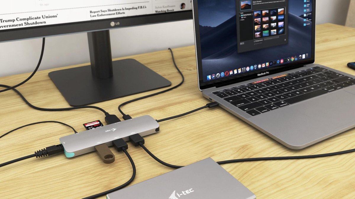 i-tec USB-C Metal Nano Dock HDMI USB Ethernet Audio USB-C Opladen